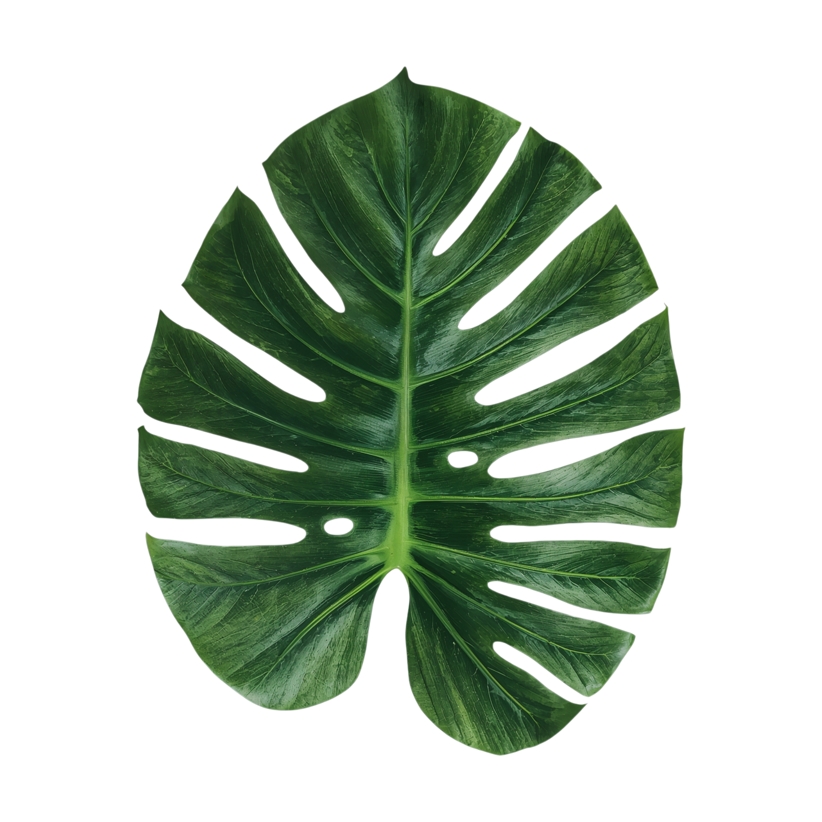 Feuille tropicale stylisée