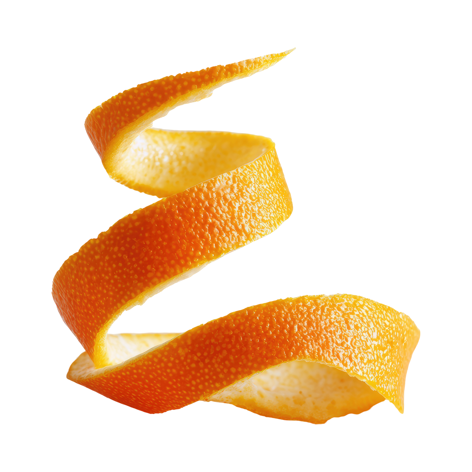 Zeste d’orange spiralé